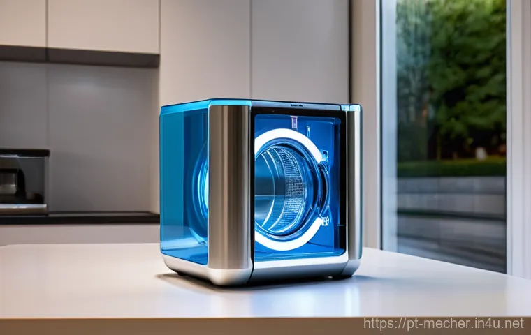 기계설계기사와 전동기 설계 사례 - **Prompt:** "A brightly lit, modern Portuguese kitchen interior. A stylish, transparent blender and ...