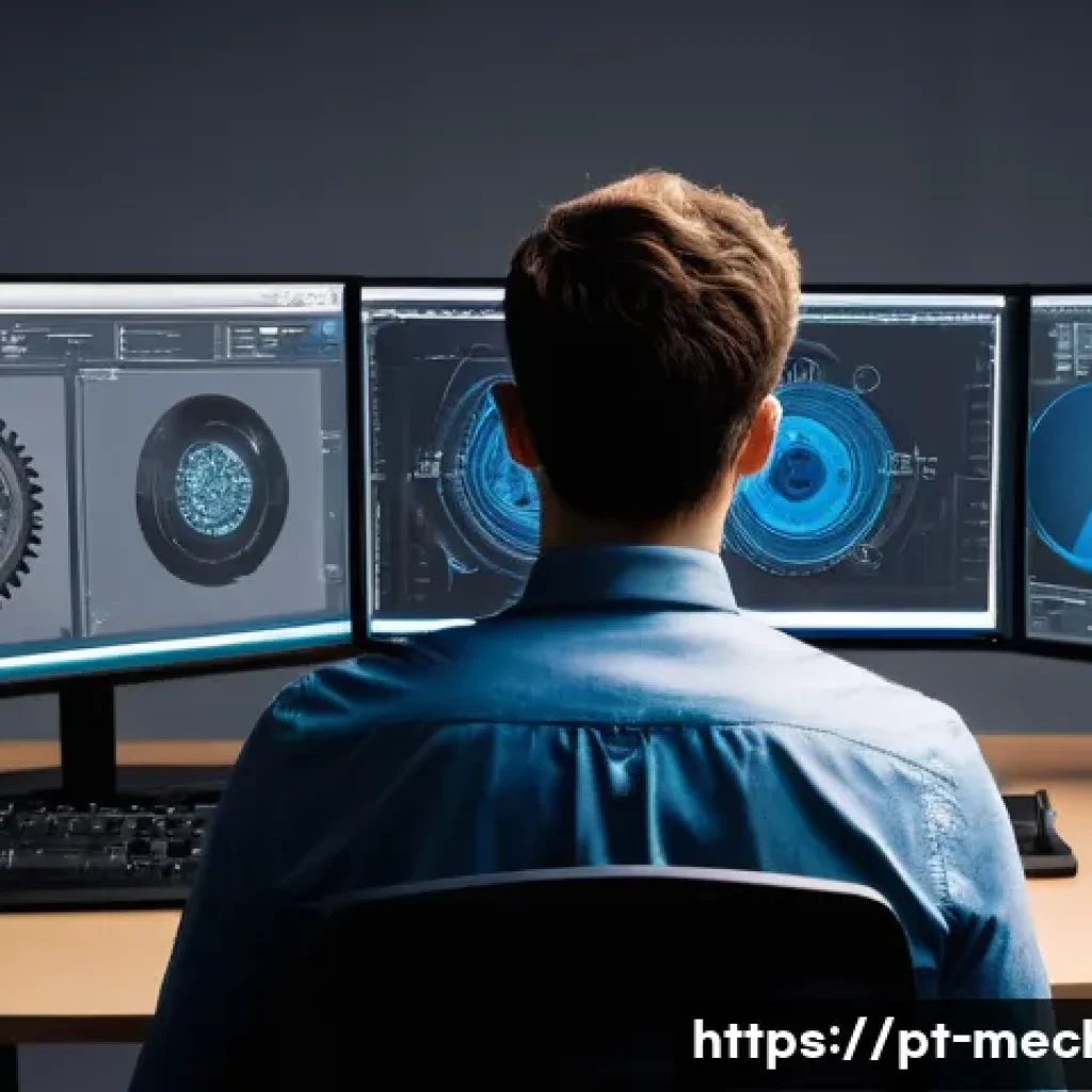 기계설계기사 실기시험 준비 팁 - **Prompt 1: Advanced 3D Mechanical Design and Simulation**
    "A highly detailed, photorealistic im...