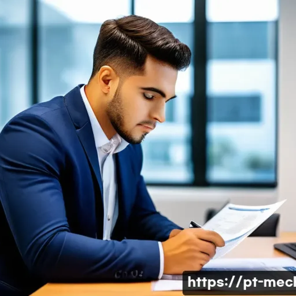 기계설계분야 자격증과 국제 자격증 비교 - A professional Brazilian mechanical engineer in a modern office setting, reviewing technical documen...