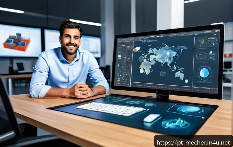 기계설계분야에서의 성공적인 프로젝트 관리 - A modern mechanical engineering workspace featuring a diverse team of engineers collaborating around...